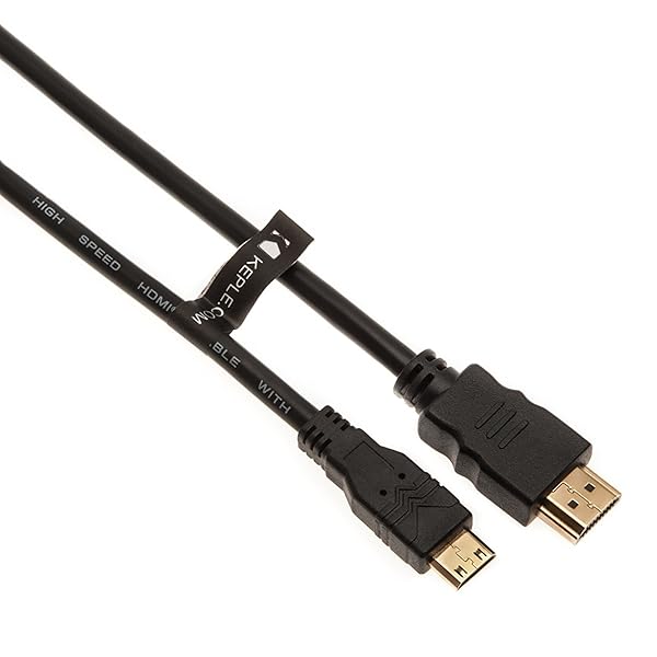 Keple Keple Mini HDMI to HDMI Lead Cord Cable 5M for Tablet Camera Nikon D-SLR Canon Fujifilm XPro 2 and More