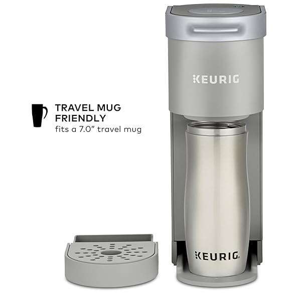 Compact Keurig K-Mini Coffee Maker: Brew 6-12oz, Ideal for Small Spaces, Studio Gray with Cord Storage - Image 8