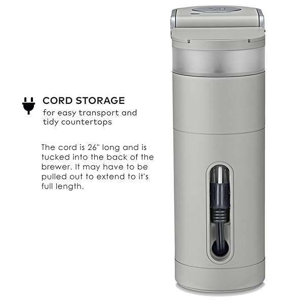 Compact Keurig K-Mini Coffee Maker: Brew 6-12oz, Ideal for Small Spaces, Studio Gray with Cord Storage - Image 9