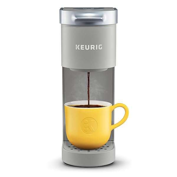 Compact Keurig K-Mini Coffee Maker: Brew 6-12oz, Ideal for Small Spaces, Studio Gray with Cord Storage - Image 2
