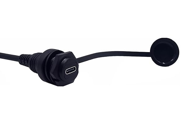 Kework 0.3 Meter USB 3.1 Type C Flush Mount Cable 3A 10Gbps Male to Female Extender for Car Truck Boat Motorcycle Gold Plated Plugs - Image 5