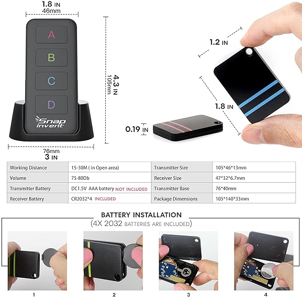 Key Finder & TV Remote Tracker: Locate Lost Keys, Purse & More with Beeper Tags - Image 9