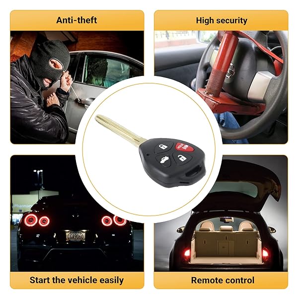 Key Fob Keyless Entry Remote Replacement for Toyota 2010-2013 Corolla?2009-2016 Venza Key Remote FCC ID GQ4-29T- 4BTN (G Chip) - Image 7