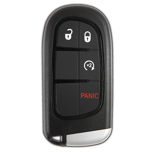 KeylessOption Keyless Entry Remote Start Smart Car Alarm Key Fob for 2013 to 2018 Ram 1500 2500 3500 GQ4-54T