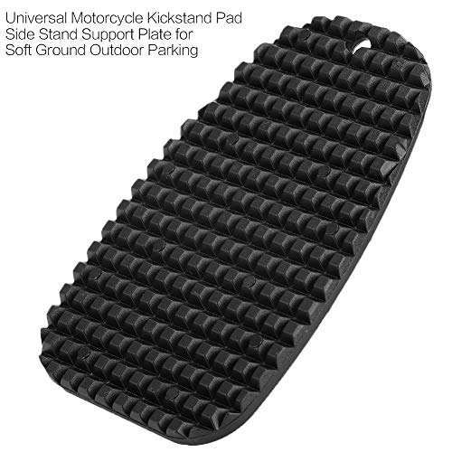 Universal Black Motorcycle Kickstand Pad - Side Stand Support for Soft Ground Parking - Image 6