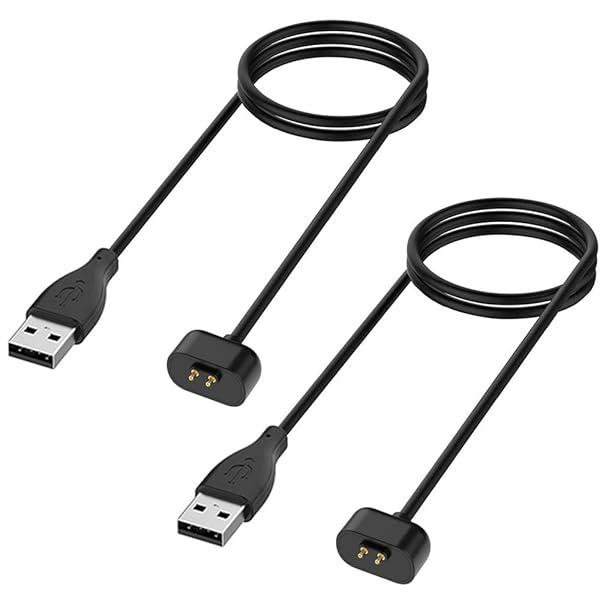 Kissmart Charger for Amazfit Band 7, Replacement USB Magnetic Charging Cable Cord Accessories for Amazfit Band 7 Fitness Tracker [2Pack - 3.3ft 1m]