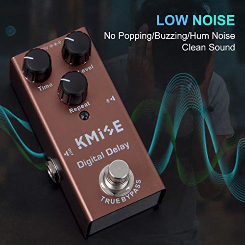 Kmise Digital Delay Pedal for Electric Guitar - Mini, True Bypass, DC 9V Effects - Image 4
