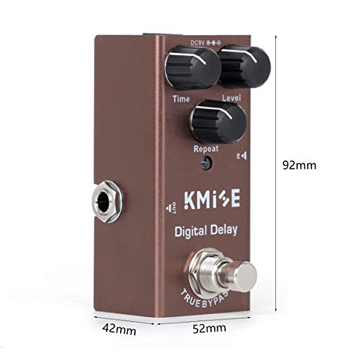 Kmise Digital Delay Pedal for Electric Guitar - Mini, True Bypass, DC 9V Effects - Image 8