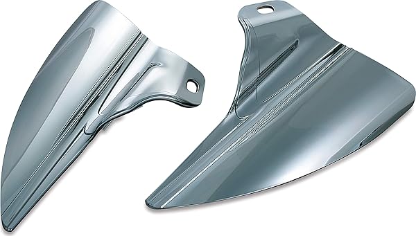 Shop Kuryakyn 1316 Heat Deflector Saddle Shields for 2009-19 Harley Touring - Reflective Smoke, 1 Pair