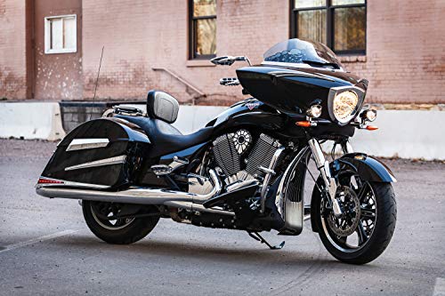 Upgrade Your Harley: Kuryakyn 1449 Scythe Blade Chrome Side Mirrors for Enhanced Visibility - Image 6