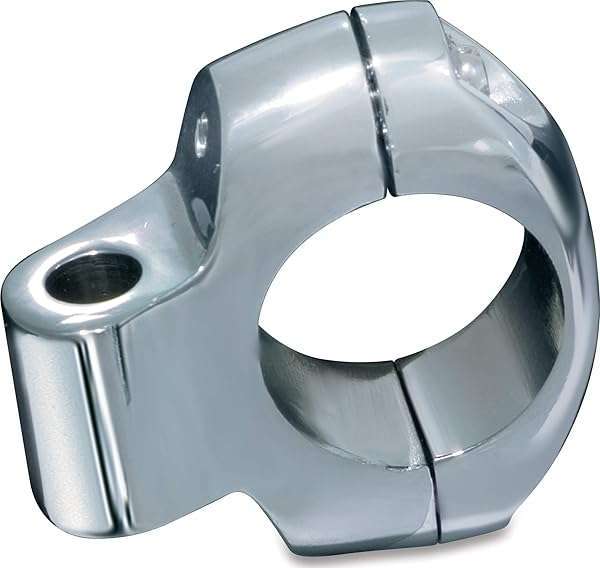 "Buy Kuryakyn 1468 Universal Motorcycle Handlebar Clamp - Chrome, Fits 1-1/4" Bars, Accepts 5/16" Hardware" - Image 2