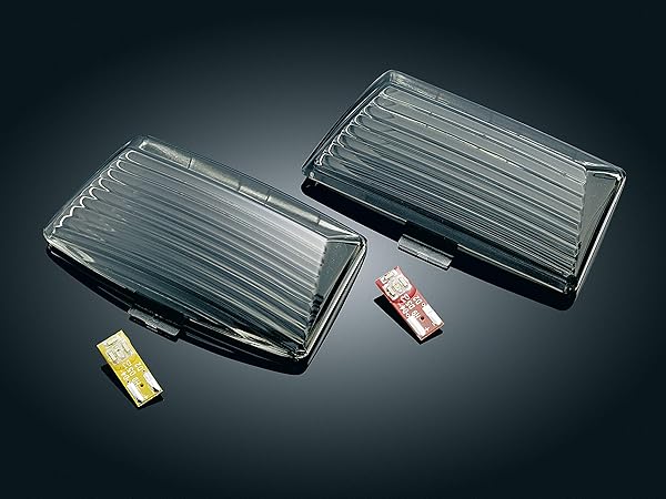 Upgrade Your Harley: Kuryakyn 4823 Rear Fender Tip Lens Kit with Red LED for 1986-2017 Models - Image 2
