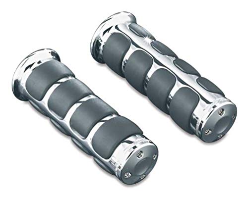 Buy Kuryakyn 6227 ISO Handlebar Grips for 2014-19 Harley-Davidson - Chrome, Electronic Throttle Control