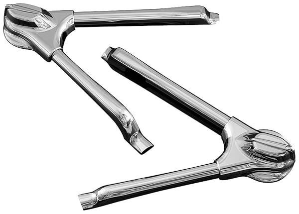 Upgrade Your Harley: Kuryakyn 7815 Chrome Swingarm Covers for 2008-2017 Softail Motorcycles
