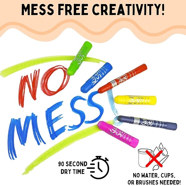 Kwik Stix Solid Tempera Paints Original Size Neon Colors Set of 72 for Vibrant Art Projects - Image 6