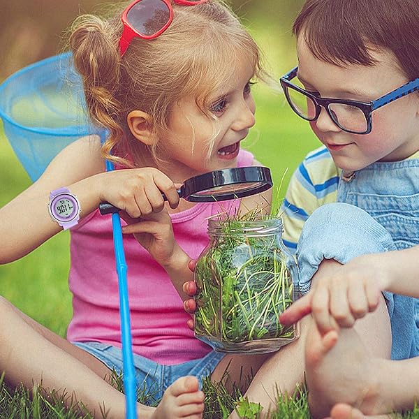 L LAVAREDO Kids Waterproof Sports Watch for Girls Ages 3-12 Cute Cartoon Digital 7 Color Lights Wrist Watch - Image 9