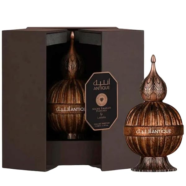 LATTAFA Niche Emarati Antique 3.4 Eau de Parfum Spray - Luxurious Metal Bottle Fragrance