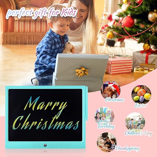 15-Inch LCD Writing Tablet for Kids - Colorful Doodle Board & Educational Toy for Ages 3-9 | Ideal Gift for Christmas & Birthdays! - Image 4