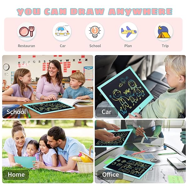 15-Inch LCD Writing Tablet for Kids - Colorful Doodle Board & Educational Toy for Ages 3-9 | Ideal Gift for Christmas & Birthdays! - Image 7