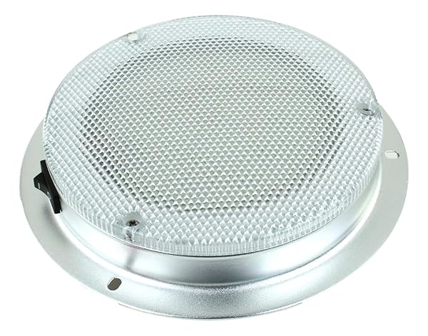 High Power 6 Inch LED Dome Light 12VDC Waterproof 180 Lumen Fixed Mount with Rocker Switch for Home Auto Truck RV Boat Aircraft