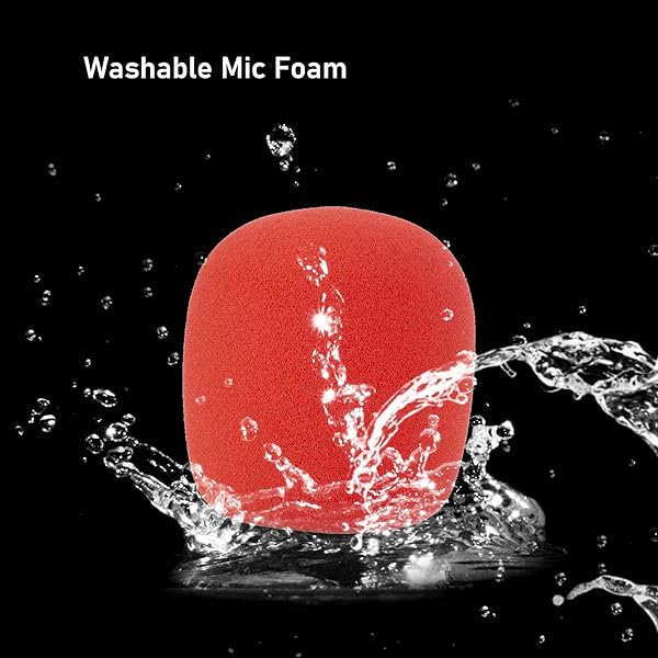 LEFXMOPHY SM58 Pop Filter & Foam Windscreen 3-Pack for Shure SM58/SM48 - Red Noise-Cancellation Mic Cover - Image 7