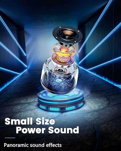 LENRUE Portable Bluetooth Speakers: Colorful Lights & Loud Sound - Perfect Mini Gifts for Kids, Teens & Women! - Image 4