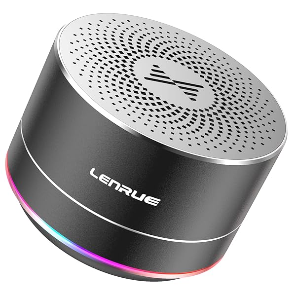 LENRUE Portable Bluetooth Speakers,Wireless Speaker with Clear Sound, Long Playtime, Small Mini Metal Speaker,Christmas Birthday Gifts for Men,
