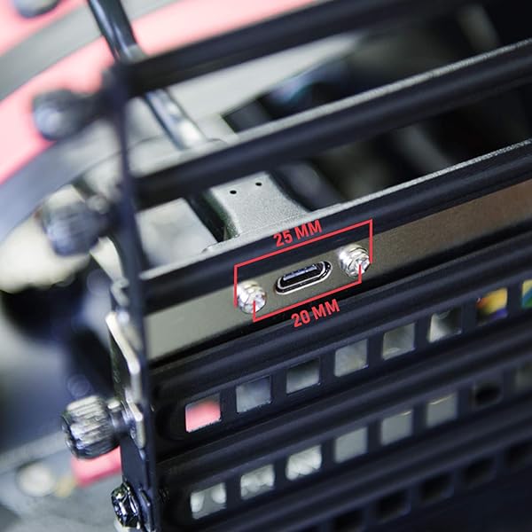 LINKUP USB 3.2 Gen 2x2 20Gbps USB-C Internal Panel Cable - 60cm Right Angle Adapter for Motherboard Header - Image 6