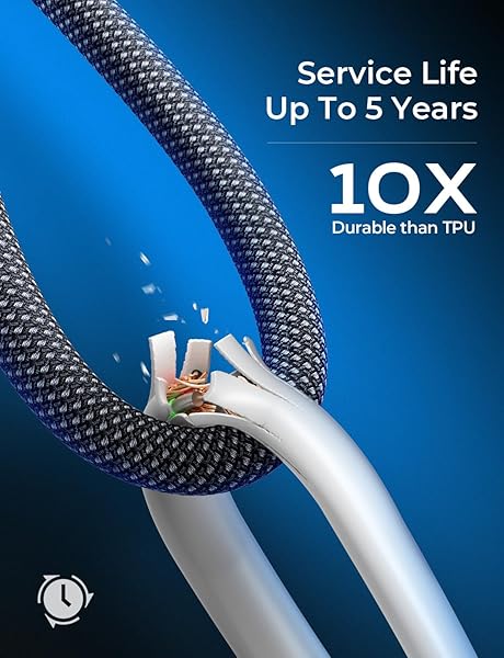 LISEN 60W USB C Cable 5-Pack 3.3FT Fast Charging Type C for Samsung S23 S22 Note 20 Ultra Google Pixel iPad Mini Pro MacBook Pro 2020 - Image 7