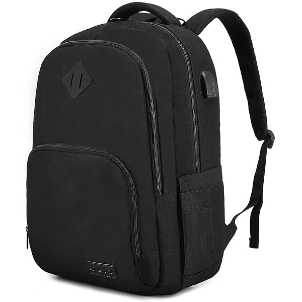 LOVEVOOK Black School Backpack for Women and Men Lightweight 15.6 Inch Laptop Compartment Bookbag for College and High School