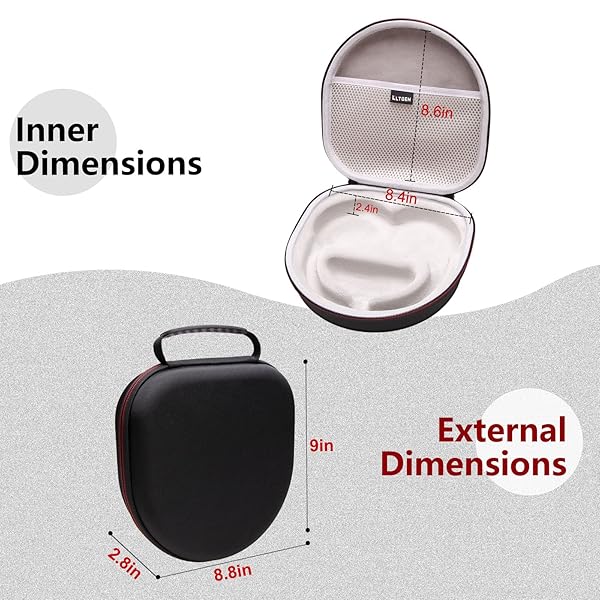 LTGEM Hard Case for Anker Soundcore Q45/Q35 Headphones - Durable Storage & Protection - Image 3