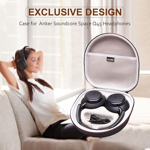 LTGEM Hard Case for Anker Soundcore Q45/Q35 Headphones - Durable Storage & Protection - Image 9