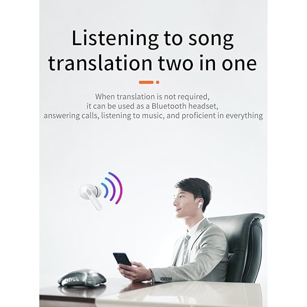 Language Translator Earbuds Y113 Smart Voice Translator Device Supports 84 Languages HiFi Stereo with Charging Case for Real Time Translation - Image 6