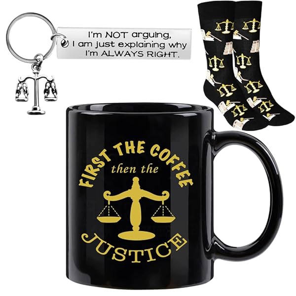 Unique Lawyer Gifts for Men and Law Students Perfect for Graduation and Thank You Celebrations Including Coffee Mugs and More
