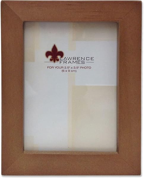 Lawrence Frames 766023 Nutmeg Wood 2.5x3.5 Picture Frame - Stylish Gallery Collection Decor