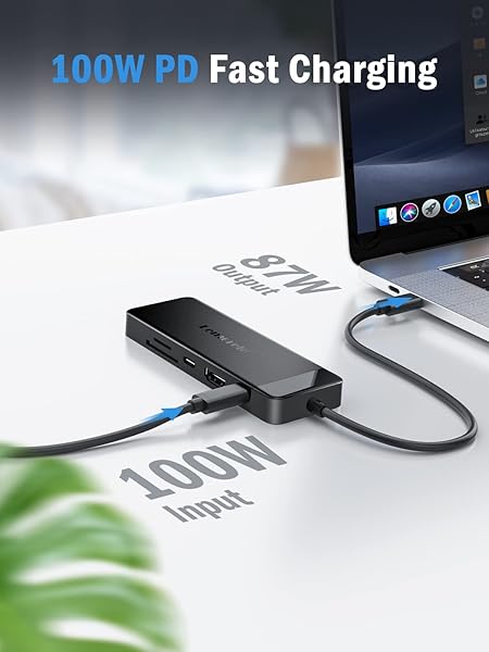 Lemorele 9-in-1 USB C Hub Multiport Adapter with 4K HDMI for MacBook Pro Air and Windows iPad 100W PD SD TF Card Reader - Image 5