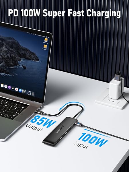 Lemorele USB C Dual Monitor Docking Station 12 in 1 Multiport Hub for Dell HP Lenovo Surface Laptop with 4K HDMI VGA USB and Audio - Image 7