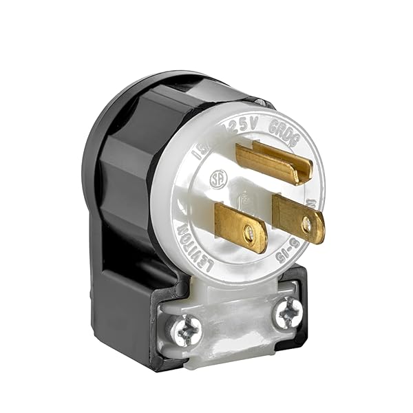 Leviton Leviton 2611 Locking Plug: 30 Amp, 125 Volt, NEMA L5-30P, Industrial Grade, Black-White