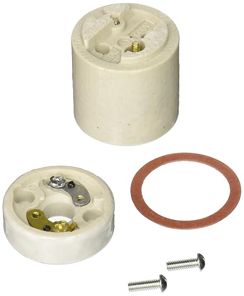 Leviton 30 Medium Base Incandescent Lampholder - Keyless Porcelain, 660W-600V, Includes Mounting Screws