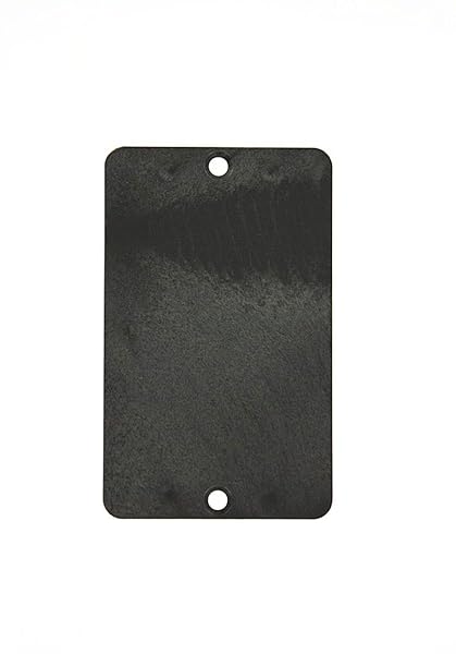 Leviton 3054-E Black Blank Coverplate - Standard Single-Gang Thermoplastic for Easy Installation