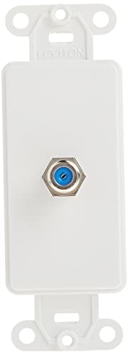 Leviton 40681-W F Connector Decora Insert - White | High-Quality Wall Plate for Home Networking - Image 4