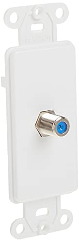 Leviton 40681-W F Connector Decora Insert - White | High-Quality Wall Plate for Home Networking - Image 2