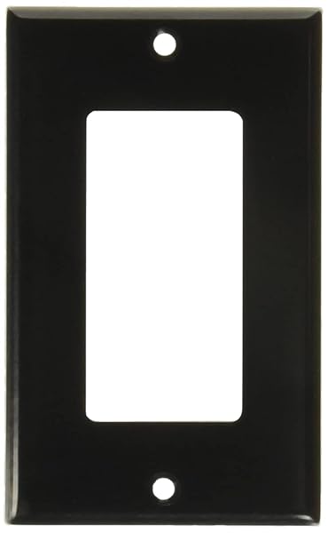 Leviton 80401E Black 1 Gang Decora GFCI Wallplate Thermoset Device Mount 25 Pack Standard Size