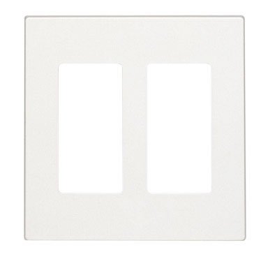 Leviton Decora Two Gang Screwless Wall Plate (C22-80309-0SW) - Stylish & Easy Installation