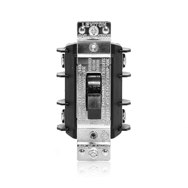 Leviton Leviton MS302-DS 30 Amp Manual Motor Controller - 600V, 2-Pole AC Disconnect Switch