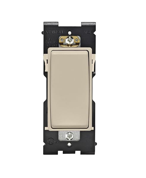 Leviton RE151-NS Renu Switch: 15A Single Pole, 120/277VAC in Stylish Navajo Sand