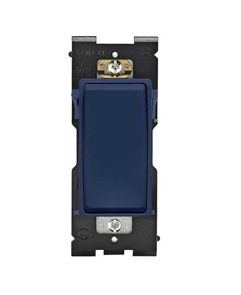 Leviton RE151-RN Renu Switch: 15A Single Pole, Rich Navy - Perfect for 120/277VAC Applications