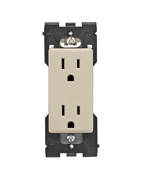 Leviton RER15-NS Renu 15-Amp Tamper-Resistant Outlet in Navajo Sand - Safe & Stylish Electrical Solution