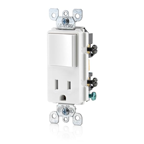 Leviton Leviton T5625-W Decora Combo Switch & Tamper-Resistant Outlet - White | Buy Now!
