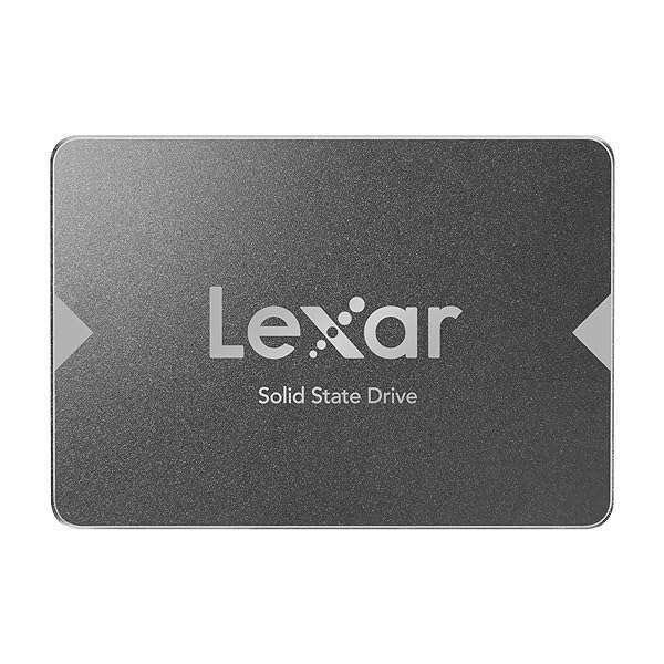Lexar 256GB NS100 SSD 2.5 SATA III Internal Solid State Drive, Up To 520MB/s Read, Gray (LNS100-256RBNA)